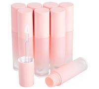 FOMIYES 8piezas Tubos Brillo Labial Vacíos Bálsamo Labial Aplicador Diseño Degradado