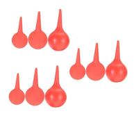 FOMIYES 9 Piezas soplador de goma hogar aspirador apirador succión del bulbo del oído bola para apretar el plumero exprimir limpiador bola que sopla suciedad gel de sílice rojo
