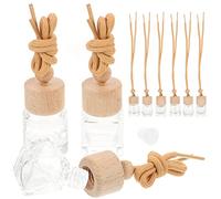 FOMIYES 9piezas De Aroma Creativo Botellas De Vidrio Colgantes Reutilizables Para Coche De Fragancia Recargable Para Hogar y