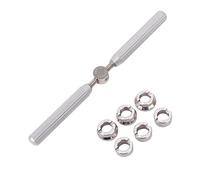 FOMIYES Abridor De Caja Trasera De Reloj Ajustable Acero Inoxidable, Kit Herramienta Reparación Relojes, 6 Ranuras, Diámetro Múltiple, para Uso Profesional y Doméstico, Estuche Portátil