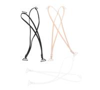 FOMIYES Accesorios Elásticos para Sujetador Mujer Correas Invisibles Ajustables Colores Blanco Negro y Extensores para Espalda y Soporte Cómodo