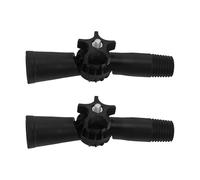 FOMIYES Adaptador de Articulación Giratoria para Poste de Extensión, Conector de Ángulo Pivotante de Plástico Resistente, Compatible Varillas de Fregona y Accesorios de Limpieza, 2