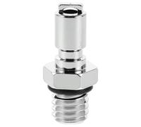 FOMIYES Adaptador de Válvula para Bote Inflable 3/8-16 Conexión Rápida, Accesorio de Buceo Resistente a Alta Presión, Compatible Bombas de Aire para Deportes al Aire Libre