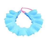FOMIYES Agua Cabello Niños Escudo Protección Niños Azul Pegamento Bebé Sombrero Champú Niña Baño Niño Bebés Protector Seguridad Silicona Ducha Lavado Gorras para Cap Boy Lavado Ajustable