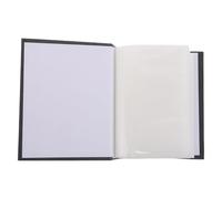 FOMIYES Álbum de Recortes Negro para 100 Fotos, Libro Ilustrado con Ranuras para Tarjetas Fotográficas, Marco Grande Multiusos Adecuado para Recuerdos, Amistad, Vacaciones y Bodas