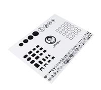 FOMIYES Alfombrilla Silicona para Uñas Flexible para Estampado de Nail Art con Regla Guía y Protector de Mesa para Práctica y Decoración Profesional
