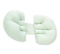 FOMIYES Almohada de Maternidad en Forma de U para Mujer Embarazada, Cojín Lumbar Ergonómico Azul, Almohada Lateral para Dormir y Soporte de Cintura para Embarazo