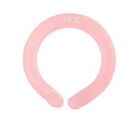 FOMIYES Almohadilla de Enfriamiento para Cuello Reciclable Rosa, 1 Unidad, Collarín Refrescante Portátil para Alivio del Calor Verano, Terapia Fría para Deporte y Descanso, Uso Seguro y Cómodo