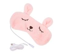 FOMIYES Almohadilla Ocular Recargable Rosa de Franela Diseño Ligero y Cómodo para Reducir Ojeras y Aliviar Fatiga Muscular en Descanso Ocular en Oficina