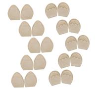 FOMIYES Almohadillas Ajustables para Zapatos Deportivos y Tacones Altos, Esponja Color Piel, 10 Pares (5 Redondas 5 Puntiagudas), Soporte Ergonómico para Uso Diario