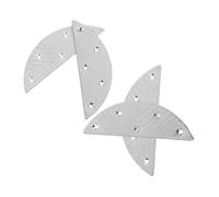FOMIYES Almohadillas de Reparación de Talón de Metal 2 Protector de Talón Antifricción Compatible Botas Reducción de Desgaste Uso Placas de Protección para Hombres