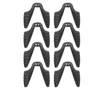FOMIYES Almohadillas Nasales para Gafas Deportivas de Silicona Negra Antideslizantes, 8 Unidades, Reemplazo para Monturas de Plástico, Confort para Ciclismo y Uso al Aire Libre