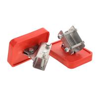 FOMIYES Almohadillas para Pies de Escalera Extensible de Aleación de Aluminio y Goma Antideslizante, 2 Unidades Tornillos para Escaleras de Aluminio, Fibra de Vidrio y Uso Doméstico