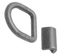 FOMIYES Anillo D para Soldar 1/2 Forjado de Alta Resistencia Gancho de Remolque para Amarre Accesorio para Camiones Remolques y Vehículos Recreativos Punto de Anclaje para Cadenas y