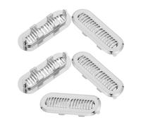 FOMIYES Anillo Embellecedor para Desbordamiento del Fregadero 5 Piezas Cubierta Metálica Resistente Diseño de Malla Fina para Lavabo Baño Filtro contra Residuos