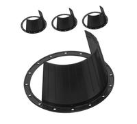 FOMIYES Anillo Espaciador para Altavoces de Coche 65 Pulgadas Protector Negro 4 Piezas Almohadilla Insonorizante para Montaje Accesorio para Altavoces de Vehículo Protección contra