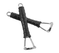 FOMIYES Asas de Repuesto para Ollas 2 Piezas Mango Plástico Diseño Bambú Resistente al Calor Antideslizante para Cacerolas, Woks y Ollas Arroceras, Reemplazo Fácil Uso Cocina