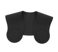 FOMIYES Babero Para Adultos Babero De Silicona Gargantillas Negras Capa De Salón Envoltura De Cuello De Goma Protector De Cuello Capa De Silicona Para El Cabello Capa De Protección