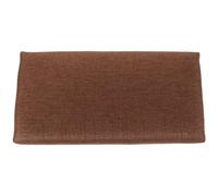 FOMIYES Banco de Meditación Plegable, Taburete Plegable de Madera y Tela, Asiento Inclinado Ergonómico, Color Café, para Seiza y Salas de Meditación