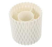 FOMIYES Barril Giratorio para Brochas de Maquillaje Cubo para Brochas de Maquillaje de Gran Capacidad Organizador de Cosméticas para Escritorio para Almacenar