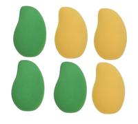 FOMIYES Base De Maquillaje 6 Unidades Forma De Mango Esponja Seca Y Húmeda Material Suave Y Delicado Fácil De Aplicar En El Rostro.