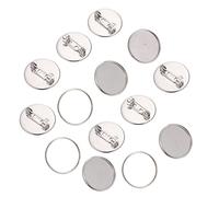 FOMIYES Bases para Broches de Seguridad Acero Inoxidable 30 Mm 20 Piezas Accesorios DIY para Joyería Manual Mujer Uso en Ropa y Bolsos Práctico Compacto