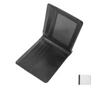 FOMIYES Billetera Sublimación DIY de PU Doble Cara con Ventana para Identificación Tarjetero Plegable para Monedas y Tarjetas Monedero Transferencia Térmica para Cumpleaños y