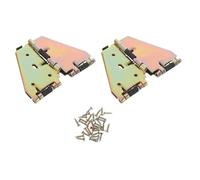 FOMIYES Bisagra Plegable Grande para Mesa con Resorte, Bisagra de Hoja Metálica Resistente, Accesorio para Muebles Plegables, 2 Piezas con Tornillos, Adecuado para Cocina y Comedor