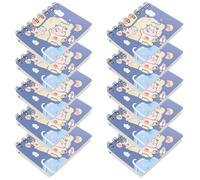 FOMIYES Bloc de Notas Espiral Portátil Diseño de Vaca, 10 Unidades, Tamaño Mediano, Papel para Planificador Semanal, Blocs de Notas Multifunción para Oficina y Uso Escolar