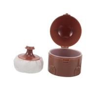 FOMIYES Body Powder Puff Case With Soft Puff And Large Capacity Container Refillable Portable Dusting Powder Jar For And Women Travel Use Ergonomic Handle For Precise Application Gentle