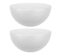 FOMIYES Bolas de Espuma Blanca Semiesféricas de Poliestireno 250 MM 2 Unidades para Manualidades Arreglos de Flores y Decoración de Bodas Bloques de Espuma Resistentes y Ligeros
