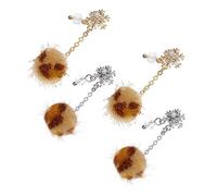 FOMIYES Bolas Esponjosas De Piel Para Uñas 4 Piezas Decoración Para Manicura Artefacto De Joyería Delicado Para Mujeres