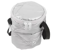 FOMIYES Bolsa de Almuerzo Aislada Redonda 13 Cm Diámetro 18 Cm Alto Bolsa Térmica Portátil para Comida Caliente y Fría para Picnic Oficina y Escuela Ligera y Fácil de Limpiar