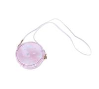 FOMIYES Bolsa De Hombro Rosa Unicornio Mini Bandolera Redonda para Niñas Diseño Chic y Divertido para Fiestas y De Cumpleaños