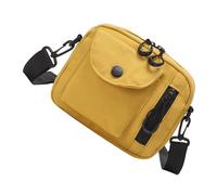 FOMIYES Bolsa De Lona Bolso De Hombro Diario Blanco Artículo Bolsa De Un Solo Hombro Mensajero Bolso Bolsa De Estilo Coreano Bandolera Bandolera Lienzo Amarillo