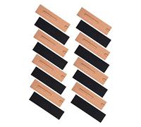 FOMIYES Bolsa De Papel Kraft para Bolígrafos 30 Unidades Plegable Diseño De Ventana Formato Compacto Color Negro y Kraft Protección contra Polvo Almacenamiento Portátil para Oficina y Obsequio