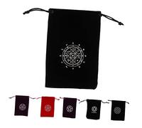 FOMIYES Bolsa de Tarot Decorativa Cordón 6 Piezas Pelusa Pequeña Bolsa para Cartas Almacenamiento Ligera Portátil para Uso en Rituales Protección Joyería Juego