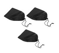 FOMIYES Bolsa Negra Cordón Paquete de 3 Unidades 20X30 CM Bolsa de Almacenamiento Multifuncional para Trajes de Baño Mojados Ropa de Gimnasio y Viaje Resistente al Agua y Portátil