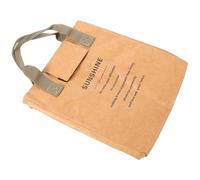 FOMIYES Bolsa para Fiambrera Aislada de Papel Kraft Marrón, Bolsa Térmica Portátil para Comida, Tamaño Medio, Reutilizable para Oficina, Picnic y Almacenamiento de Alimentos