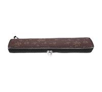 FOMIYES Bolsa para Flauta de Bambú con Estuche Resistente Suciedad, Capacidad para Múltiples Flautas, Material de Cuero Pu y Tela Adecuado para Práctica Personal y Color Aleatorio