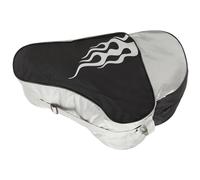 FOMIYES Bolsa para Patines de Ruedas y Hielo para Mochila Triangular Ligera y Resistente Negro Detalles Gris Diseño Portátil para Transporte Cómodo Parques y Pistas de Patinaje