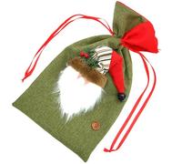 FOMIYES Bolsas de Regalo para Navidad con Cierre de Cordón Diseño Santa Claus para Fiestas Bolsas Dulces para y Sorpresas Infantiles