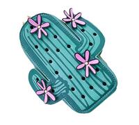 FOMIYES Bolso Bandolera Pequeño con Diseño de Cactus Correa Ancha para Mujer Bolsa Cuadrada de Moda para Trabajo y