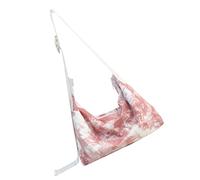 FOMIYES Bolso de Lona Tie Dye para Mujeres Bandolera de Gran Capacidad Bolsa Casual para Estudiantes y Color Rosa