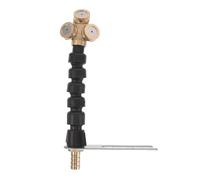 FOMIYES Boquilla Rociadora de Latón de Triple Chorro Ajustable para Camión, Pulverizador de Enfriamiento de Neumáticos y Gotero de Agua de Freno, Cabezal de Alta Presión para Control