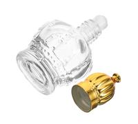 FOMIYES Botella de Perfume Vacía de Vidrio con Aplicador Roll Envase Recargable para Aceites Esenciales y Fragancias Diseño Portátil y Antigoteo para Viajes y Regalo Elegante