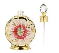 FOMIYES Botella de Vidrio Cosmética de 12Ml para Perfumes Árabes Mujer, Frascos de Perfume Recargables Prueba de Fugas, Adecuado para Almacenamiento Cosmético y Viajes