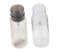 FOMIYES Botella Vacía para Quitaesmalte 2 Pcs Recipiente Transparente Diseño Bomba Prevención de Fugas Ligera para Soporte para de Uñas