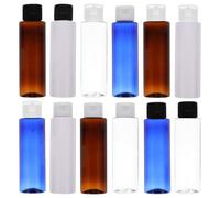 FOMIYES Botellas Cosméticas de Viaje con Diseño Prueba de Fugas Botes para Loción y Champú Reutilizables con Tapa Abatible para Diario y Viajes