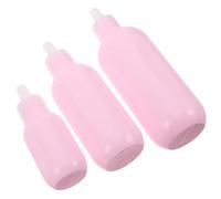 FOMIYES Botellas de Viaje Vacías 3 Piezas Tubos de Loción Vacíos Botella de Champú Espumoso Plástico Reutilizable para Ligeras y Portátiles Tapa Abatible